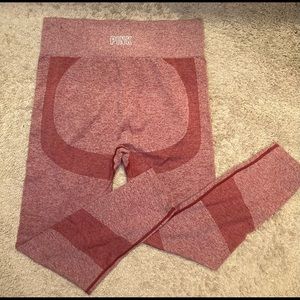 PINK SEAMLESS LEGGING XL